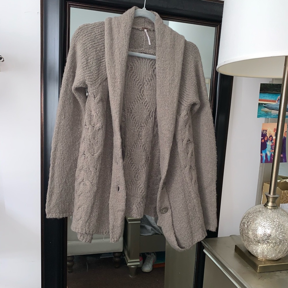 Free People far away cable cardigan - Picture 3 of 7